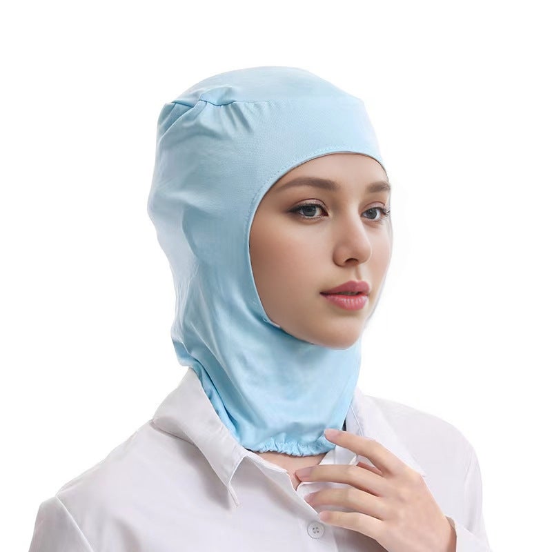 Food Elastic Inner Cap Breathable Inner Container Cap Head Protective Cap Men'S And Women'S Dustproof White Factory Workshop Special Bag Hair - Image 5